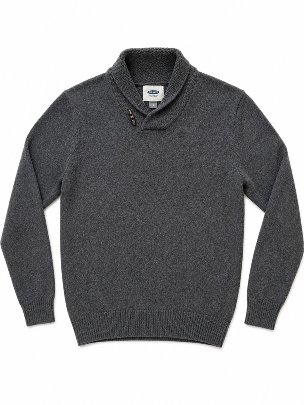 Old Navy Charcoal Shawl Collar Sweater Mens L